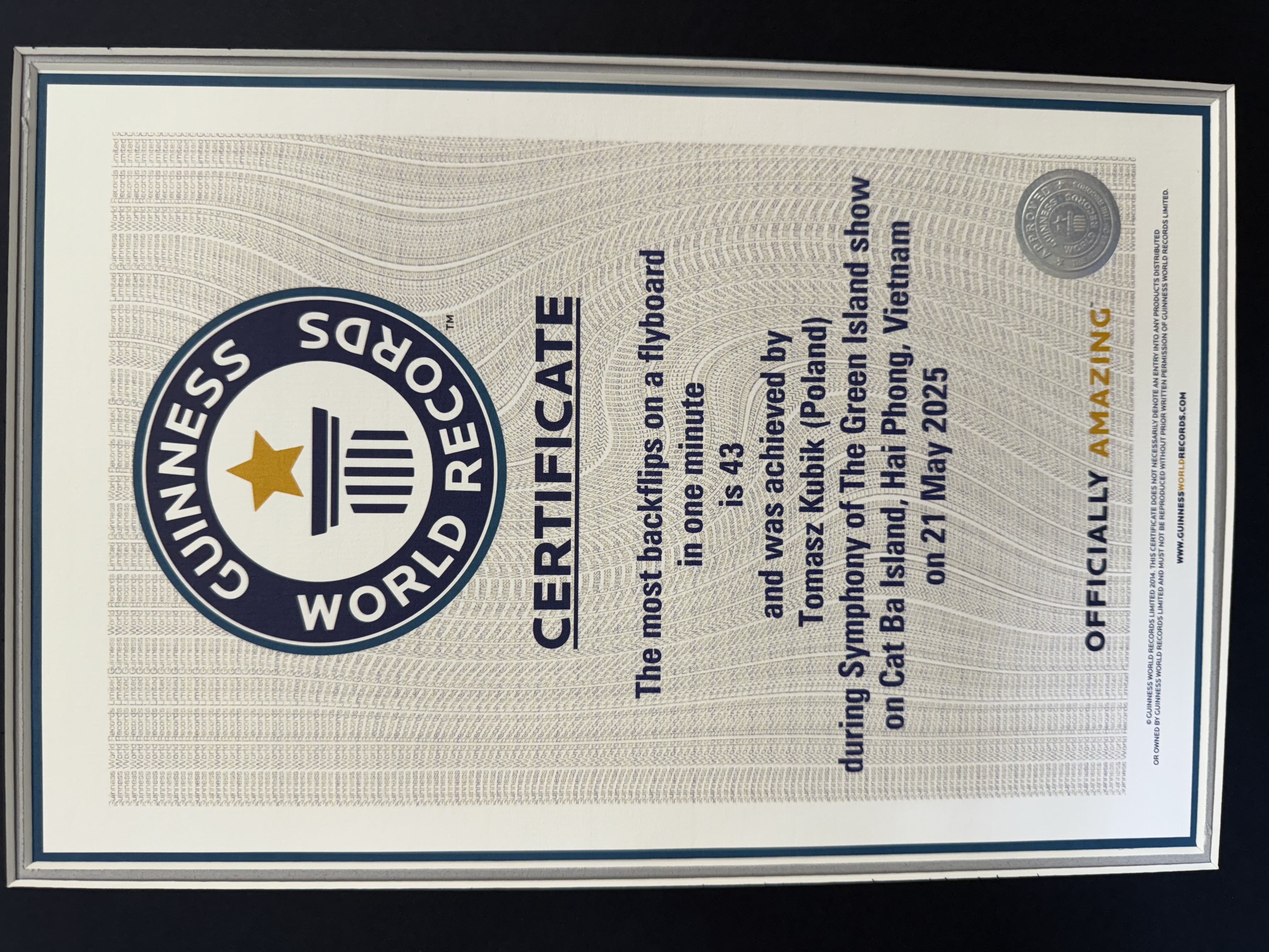 Guinness Certificate